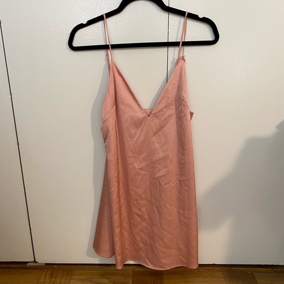 Dresses & Skirts - Pink Silk Slip Dress - Size 2/4